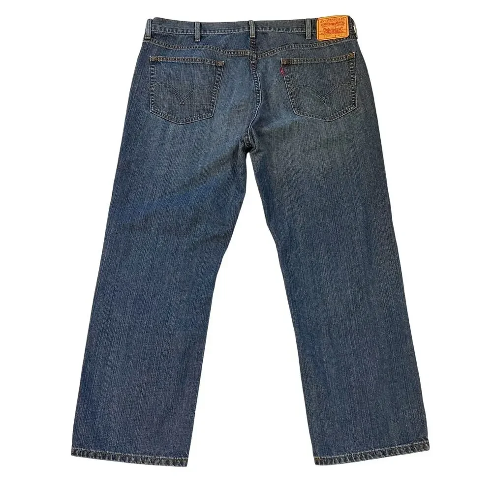 Levis 559 Jeans Mens 42x30 Blue Relaxed Fit Straight Leg Distressed Y2K *READ*